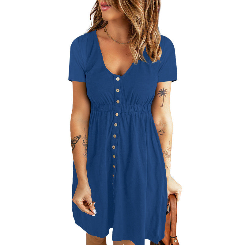 Solid Color Midi Dress V Neck Waist Yeni koleksiyonumuzdaki Vega Işıltısı, modern çizgileriyle genç ve dinamik bir tarz arayanların favorisi olacak.”