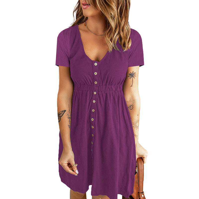 Solid Color Midi Dress V Neck Waist Yeni koleksiyonumuzdaki Vega Işıltısı, modern çizgileriyle genç ve dinamik bir tarz arayanların favorisi olacak.”