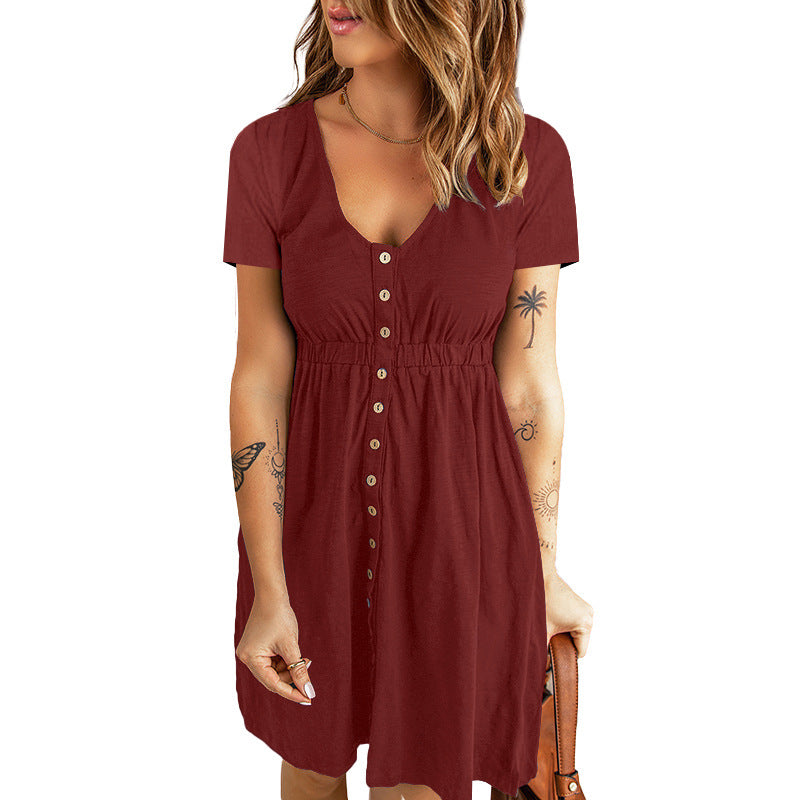 Solid Color Midi Dress V Neck Waist Yeni koleksiyonumuzdaki Vega Işıltısı, modern çizgileriyle genç ve dinamik bir tarz arayanların favorisi olacak.”