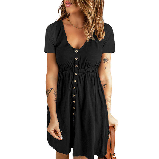 Solid Color Midi Dress V Neck Waist Yeni koleksiyonumuzdaki Vega Işıltısı, modern çizgileriyle genç ve dinamik bir tarz arayanların favorisi olacak.”